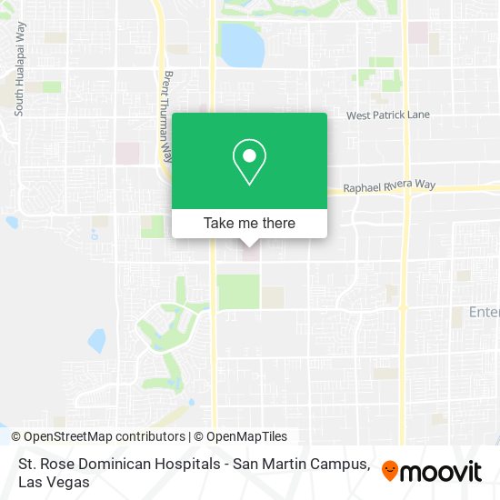 St. Rose Dominican Hospitals - San Martin Campus map