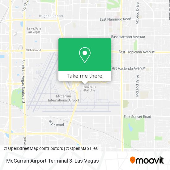 Mapa de McCarran Airport Terminal 3