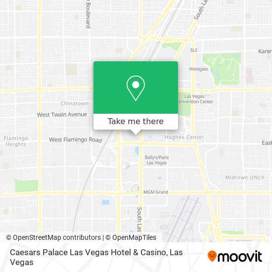 Caesars Palace Las Vegas Property Map
