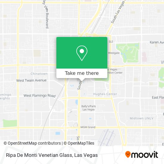 Ripa De Monti Venetian Glass map