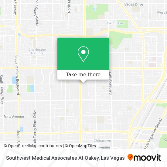 Mapa de Southwest Medical Associates At Oakey