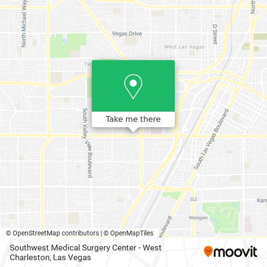 Southwest Medical Surgery Center - West Charleston map