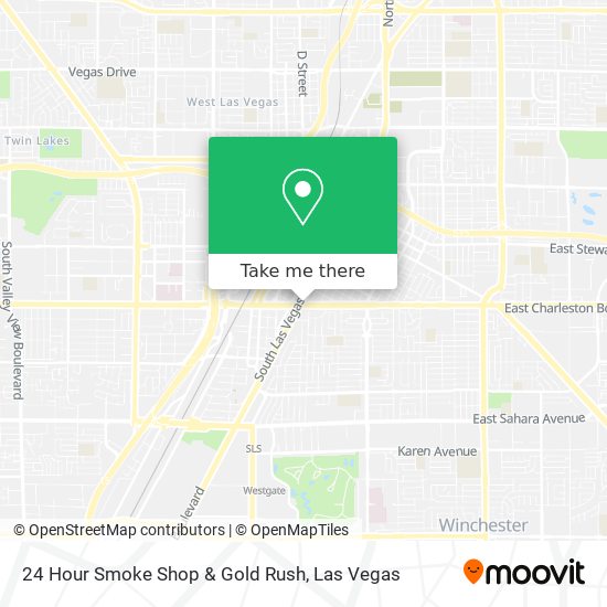 24 Hour Smoke Shop & Gold Rush map