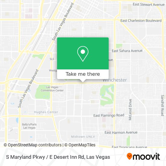 Mapa de S Maryland Pkwy / E Desert Inn Rd