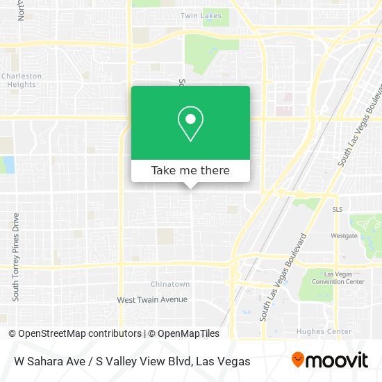 W Sahara Ave / S Valley View Blvd map