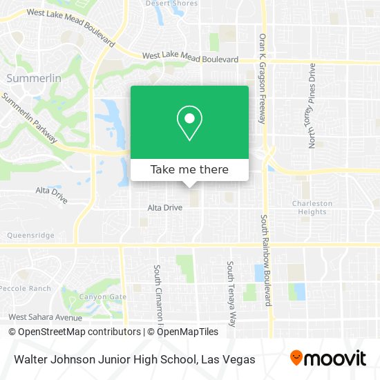 Mapa de Walter Johnson Junior High School