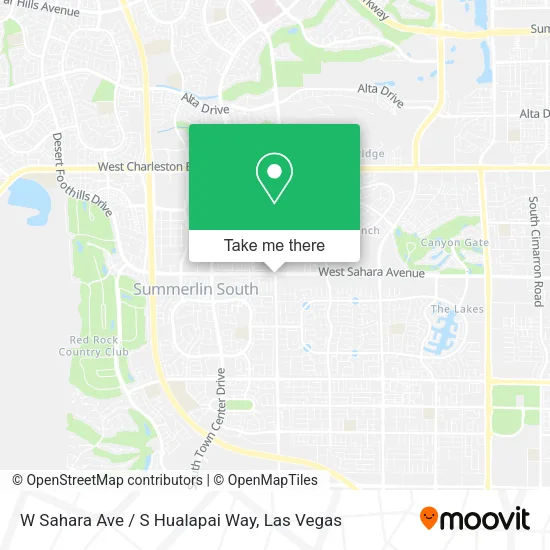 W Sahara Ave / S Hualapai Way map