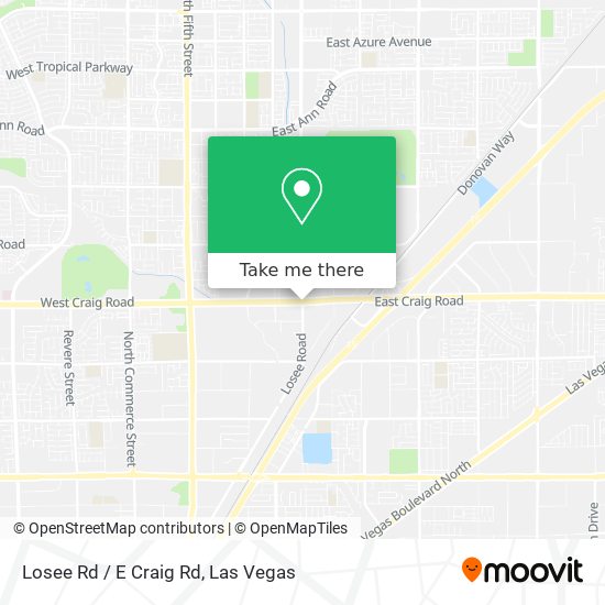 Losee Rd / E Craig Rd map