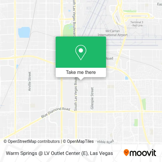 Mapa de Warm Springs @ LV Outlet Center (E)