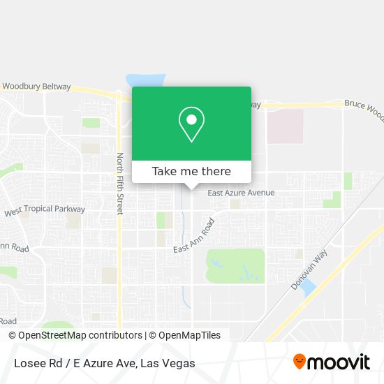Losee Rd / E Azure Ave map