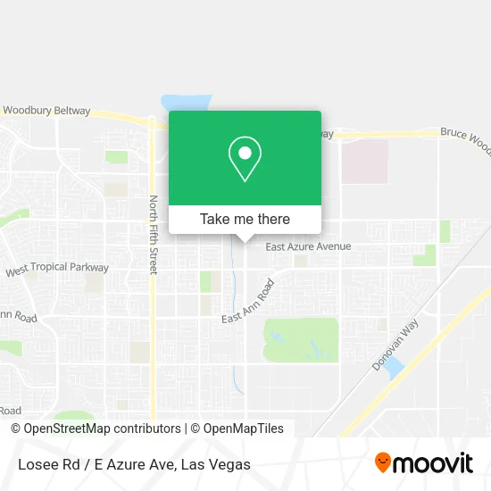 Mapa de Losee Rd / E Azure Ave