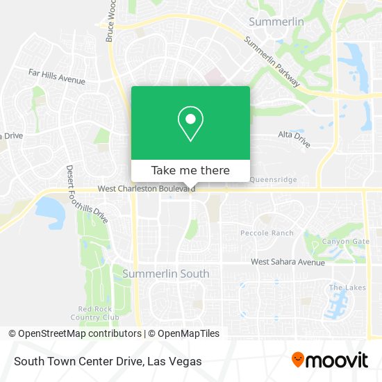 South Town Center Drive map