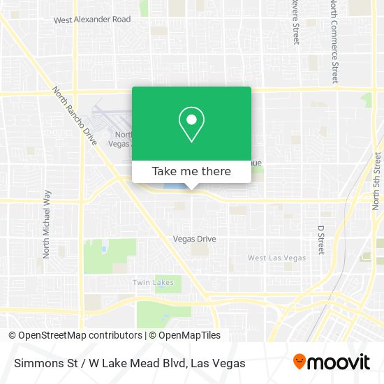 Simmons St / W Lake Mead Blvd map