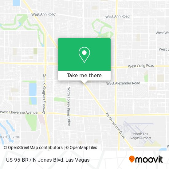 Mapa de US-95-BR / N Jones Blvd