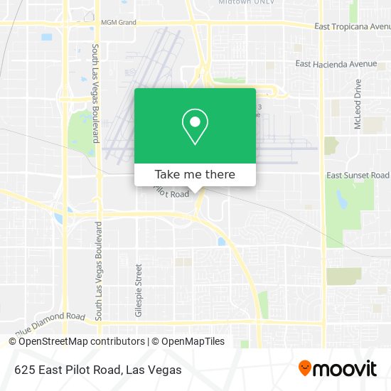 Mapa de 625 East Pilot Road