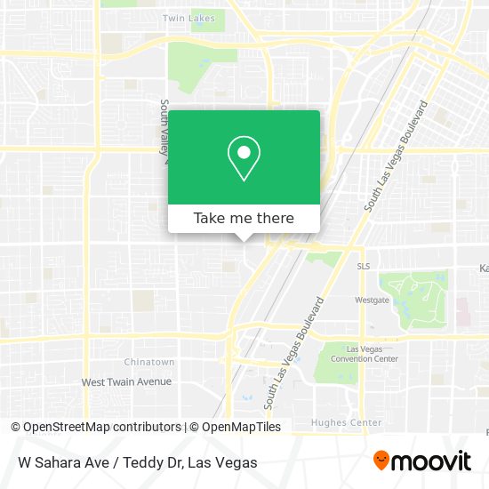 W Sahara Ave / Teddy Dr map