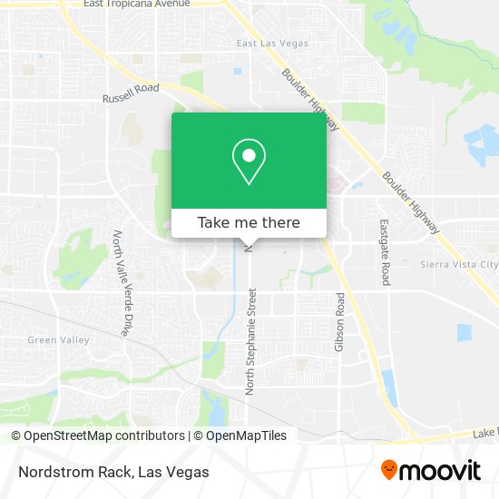 Mapa de Nordstrom Rack