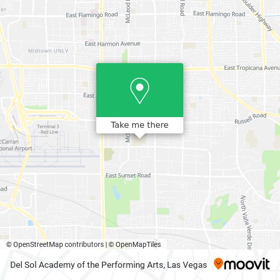 Del Sol Academy of the Performing Arts map