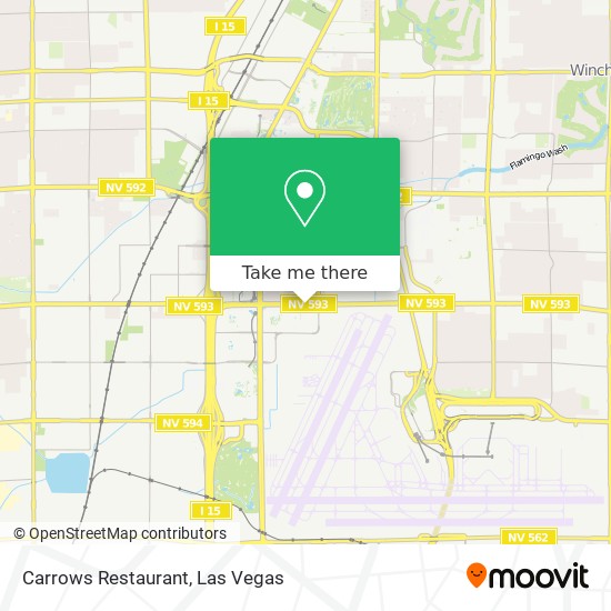 Carrows Restaurant map