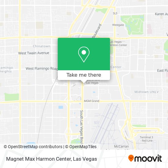 Mapa de Magnet Max Harmon Center