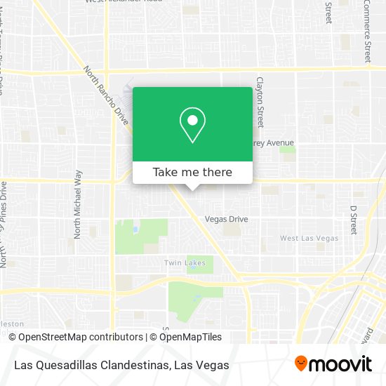 Las Quesadillas Clandestinas map