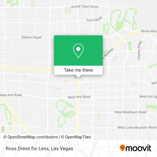 Mapa de Ross Dress for Less