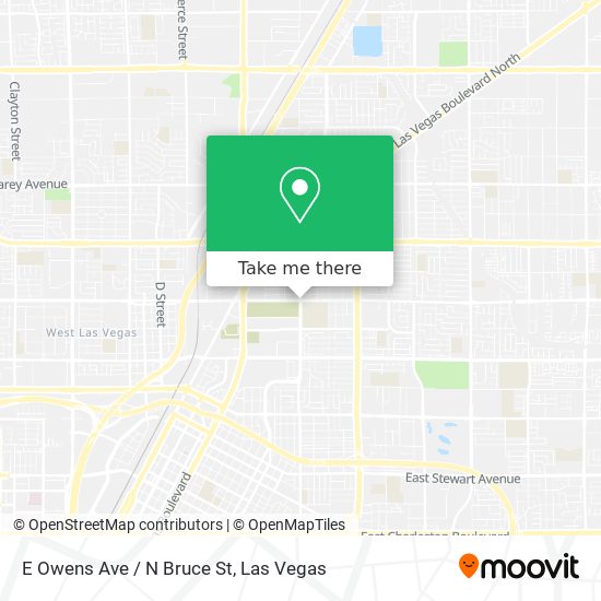 E Owens Ave / N Bruce St map