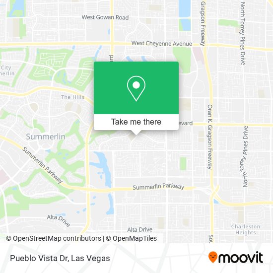 Pueblo Vista Dr map