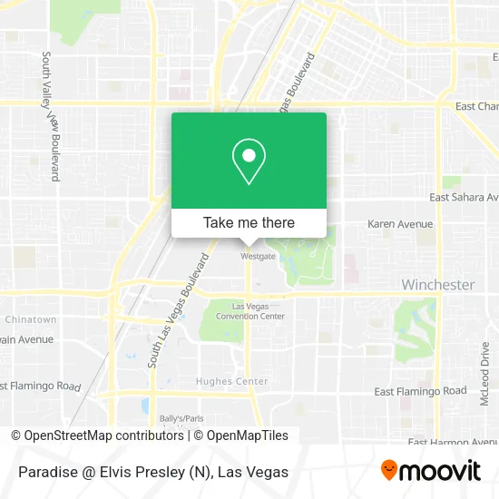 Paradise @ Elvis Presley (N) map