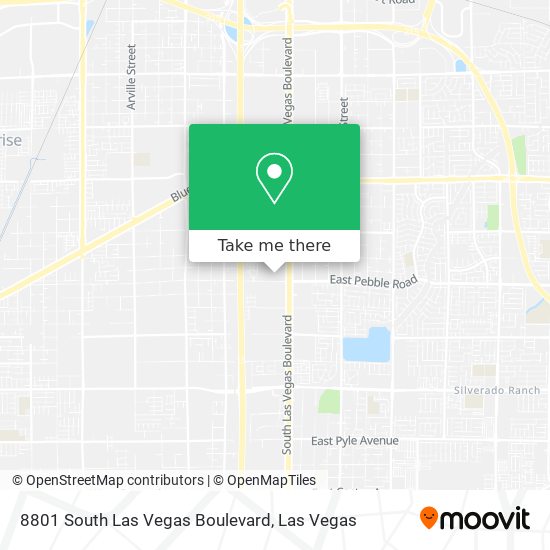 8801 South Las Vegas Boulevard map