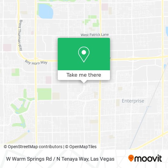 Mapa de W Warm Springs Rd / N Tenaya Way
