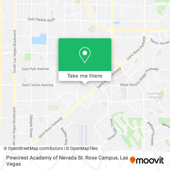 Mapa de Pinecrest Academy of Nevada St. Rose Campus