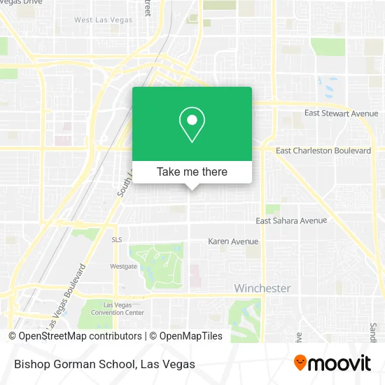 Bishop Gorman School map