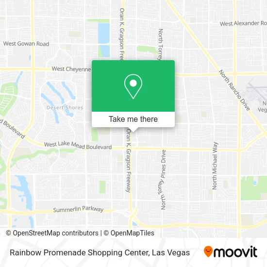 Mapa de Rainbow Promenade Shopping Center