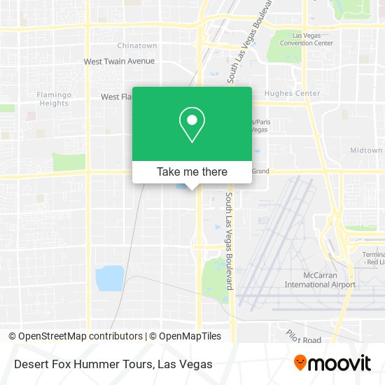 Desert Fox Hummer Tours map