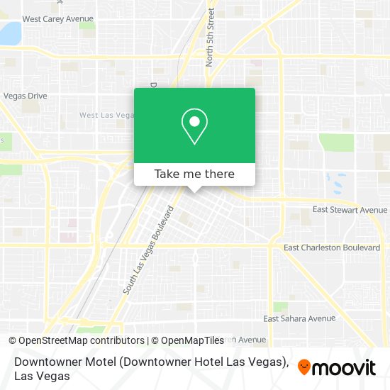 Downtowner Motel (Downtowner Hotel Las Vegas) map
