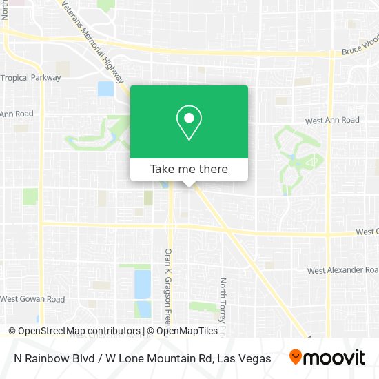 Mapa de N Rainbow Blvd / W Lone Mountain Rd
