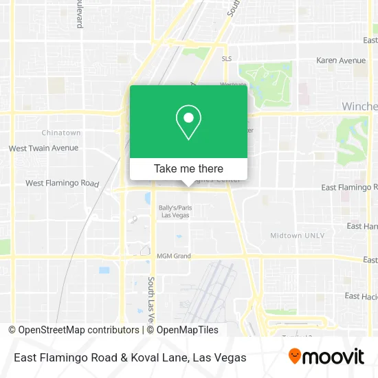 East Flamingo Road & Koval Lane map