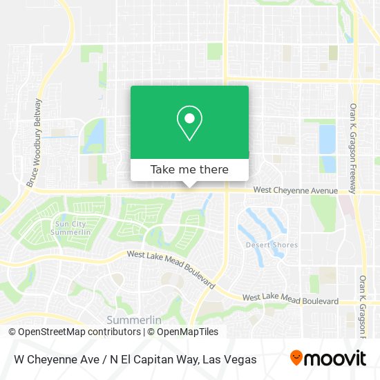 Mapa de W Cheyenne Ave / N El Capitan Way