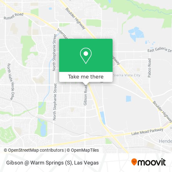 Gibson @ Warm Springs map
