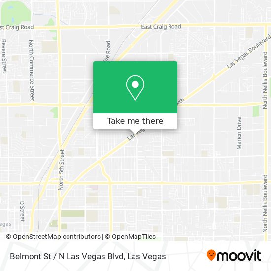 Mapa de Belmont St / N Las Vegas Blvd