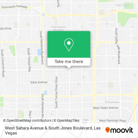 West Sahara Avenue & South Jones Boulevard map