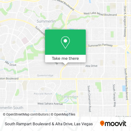 South Rampart Boulevard & Alta Drive map