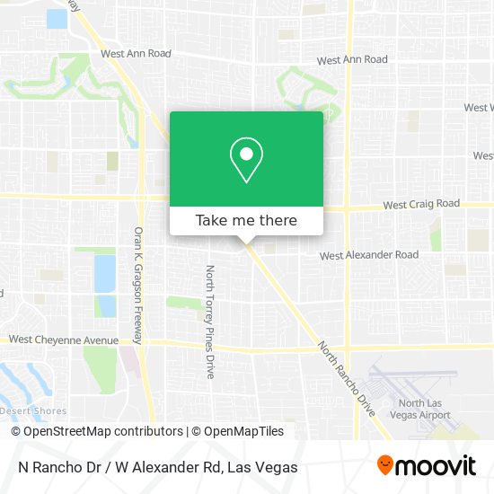 Mapa de N Rancho Dr / W Alexander Rd