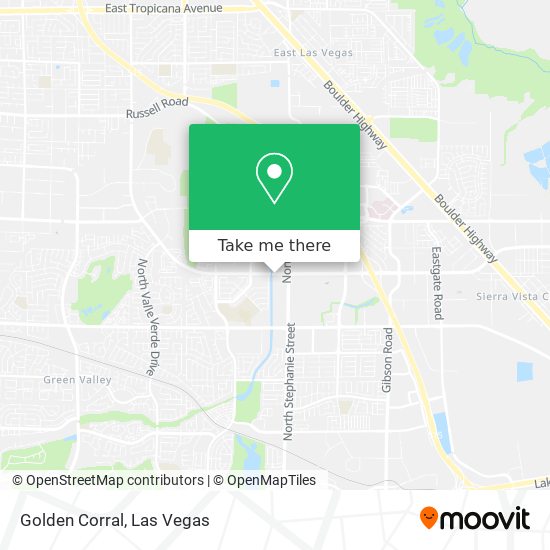 Mapa de Golden Corral