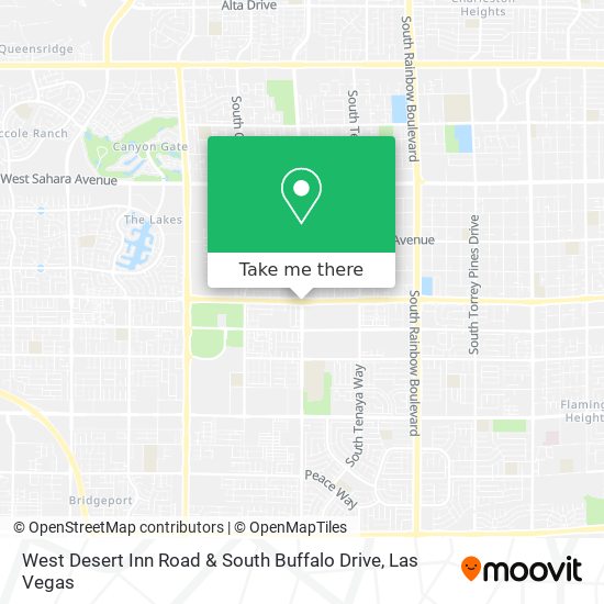 West Desert Inn Road & South Buffalo Drive map