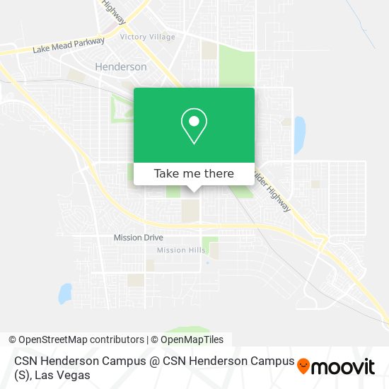 Mapa de CSN Henderson Campus @ CSN Henderson Campus