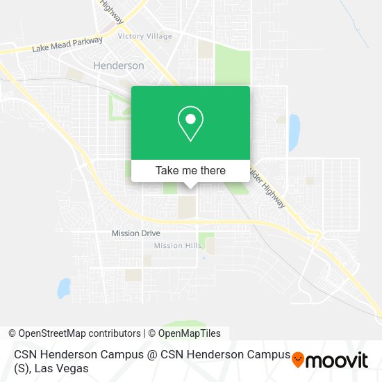 CSN Henderson Campus @ CSN Henderson Campus map