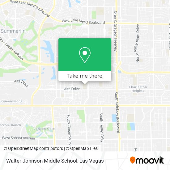 Walter Johnson Middle School map