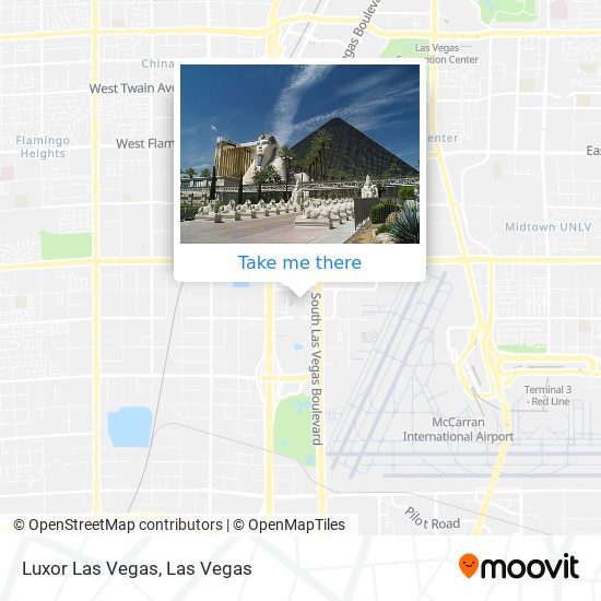 Mapa de Luxor Las Vegas